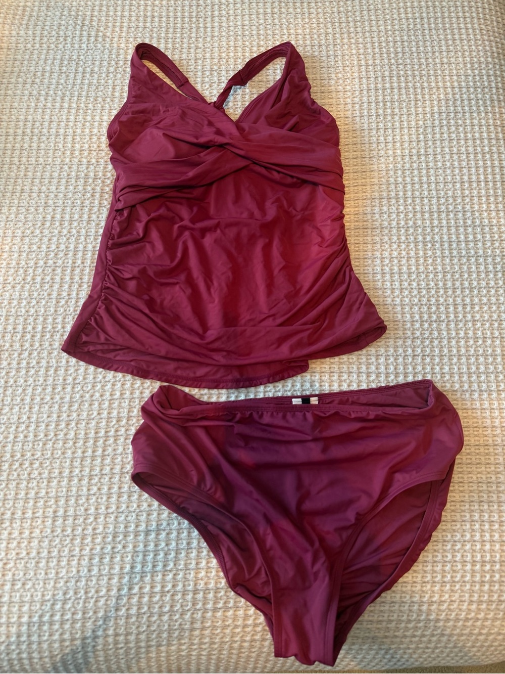 Jantzen Burgundy Tankini Set - New without Tags